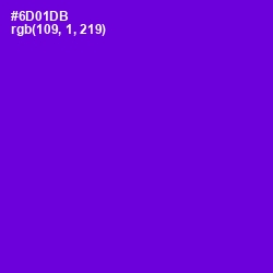 #6D01DB - Purple Heart Color Image