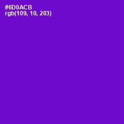 #6D0ACB - Purple Heart Color Image