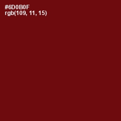 #6D0B0F - Red Oxide Color Image