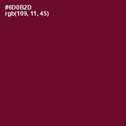 #6D0B2D - Black Rose Color Image