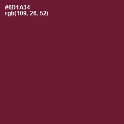 #6D1A34 - Claret Color Image