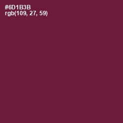#6D1B3B - Claret Color Image