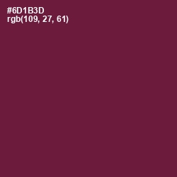 #6D1B3D - Claret Color Image