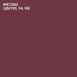 #6D3642 - Tawny Port Color Image