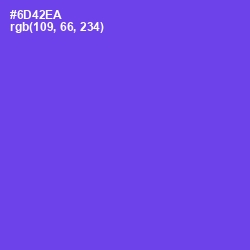 #6D42EA - Fuchsia Blue Color Image