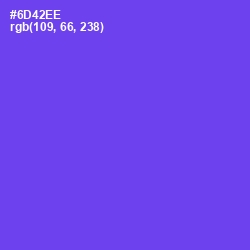 #6D42EE - Fuchsia Blue Color Image