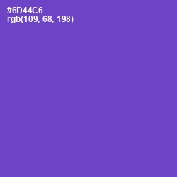 #6D44C6 - Fuchsia Blue Color Image