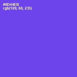 #6D44EB - Fuchsia Blue Color Image