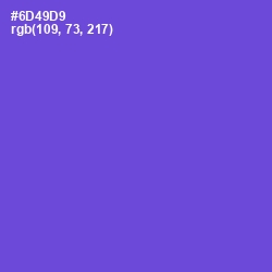 #6D49D9 - Fuchsia Blue Color Image