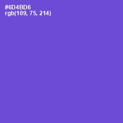 #6D4BD6 - Fuchsia Blue Color Image