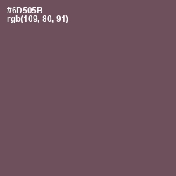 #6D505B - Zambezi Color Image
