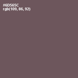 #6D565C - Zambezi Color Image