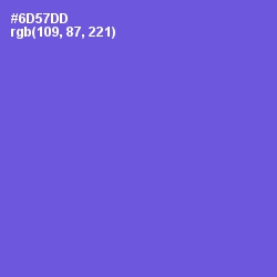 #6D57DD - Fuchsia Blue Color Image
