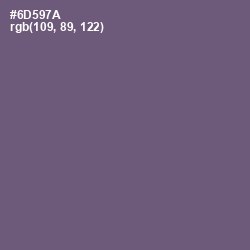 #6D597A - Smoky Color Image