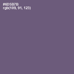 #6D5B7B - Smoky Color Image