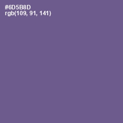 #6D5B8D - Butterfly Bush Color Image