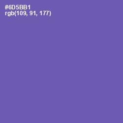 #6D5BB1 - Blue Violet Color Image