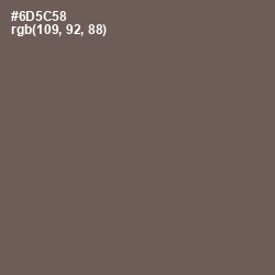 #6D5C58 - Pine Cone Color Image