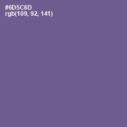 #6D5C8D - Butterfly Bush Color Image