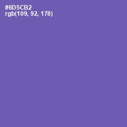 #6D5CB2 - Blue Violet Color Image