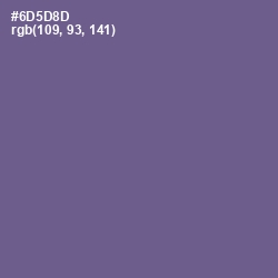 #6D5D8D - Butterfly Bush Color Image