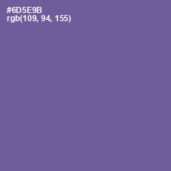 #6D5E9B - Butterfly Bush Color Image