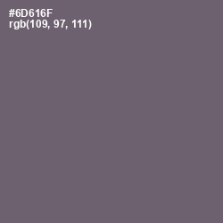#6D616F - Dove Gray Color Image