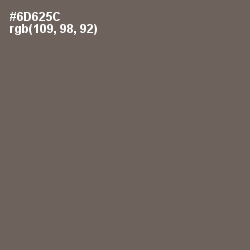 #6D625C - Soya Bean Color Image
