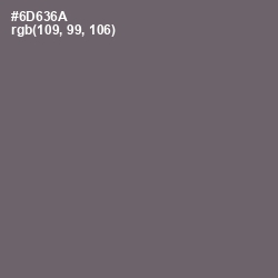 #6D636A - Dove Gray Color Image
