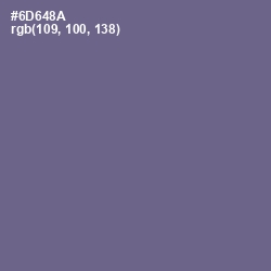 #6D648A - Rum Color Image