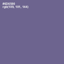 #6D6590 - Rum Color Image