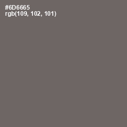 #6D6665 - Flint Color Image