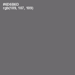 #6D6B6D - Dove Gray Color Image