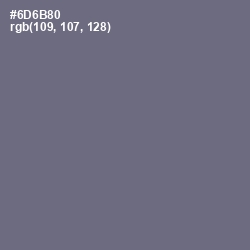#6D6B80 - Storm Gray Color Image