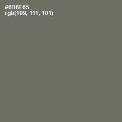 #6D6F65 - Flint Color Image