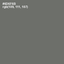 #6D6F6B - Dove Gray Color Image