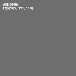 #6D6F6E - Dove Gray Color Image