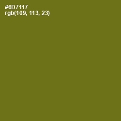 #6D7117 - Olivetone Color Image