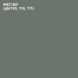 #6D746F - Dove Gray Color Image