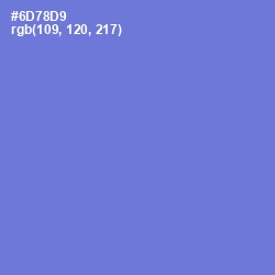 #6D78D9 - Moody Blue Color Image