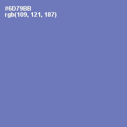 #6D79BB - Deluge Color Image