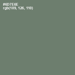 #6D7E6E - Limed Ash Color Image