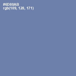 #6D80AB - Bermuda Gray Color Image