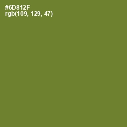 #6D812F - Olive Drab Color Image