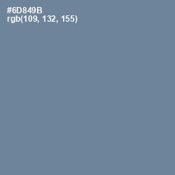 #6D849B - Hoki Color Image