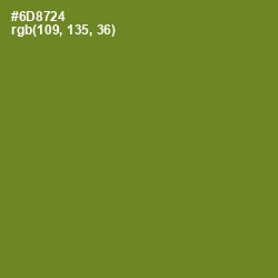 #6D8724 - Olive Drab Color Image