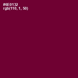 #6E0132 - Tyrian Purple Color Image