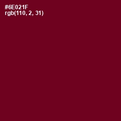 #6E021F - Venetian Red Color Image