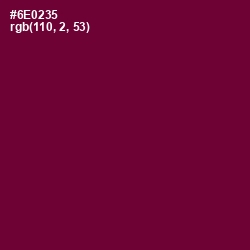 #6E0235 - Tyrian Purple Color Image