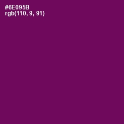 #6E095B - Pompadour Color Image